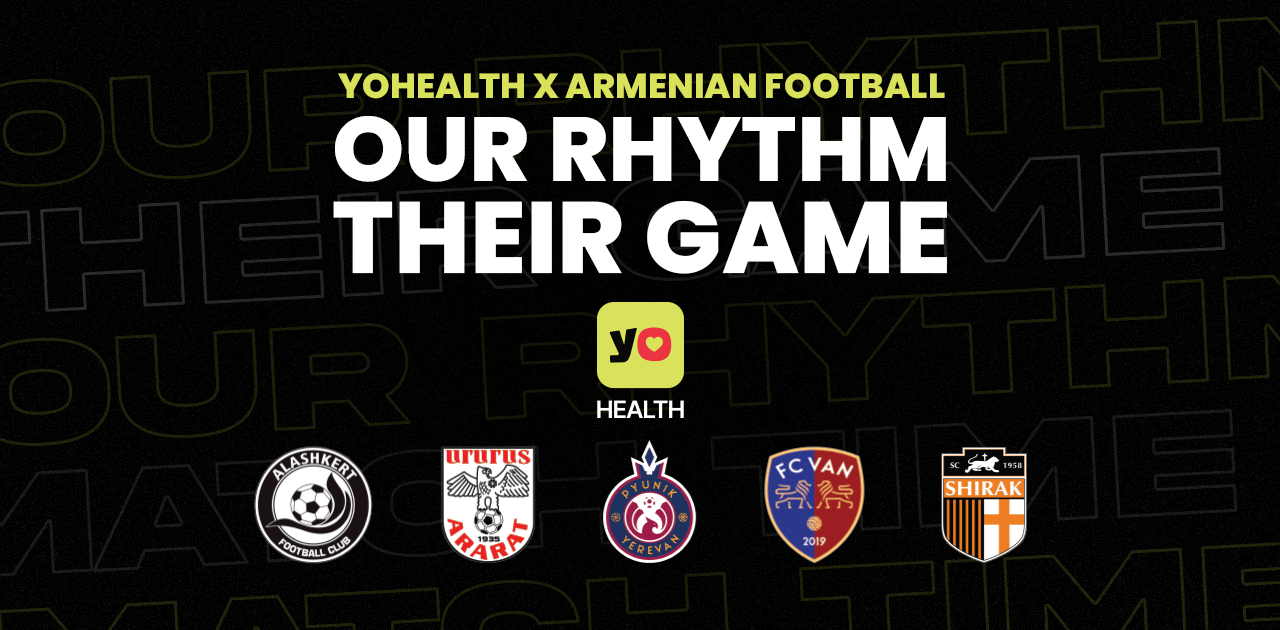 YoHealth-ը դարձել է ֆուտբոլային 5 հայկական ակումբի հովանավոր
