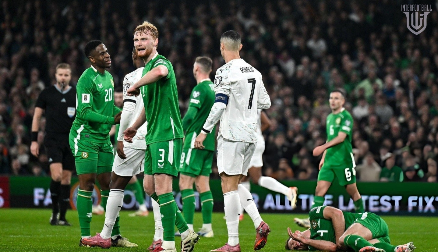 Ռոնալդուի արմունկով հարվածը մրցակցին ու կարմիր քարտն Իռլանդիայի դեմ խաղում 🎥