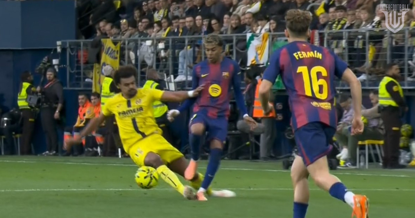 «Վիլյառեալի» պաշտպանի կոպտագույն խախտումը Յամալի նկատմամբ ու հեռացումը 🎥